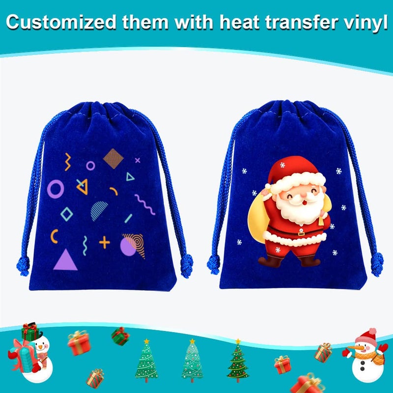 Shintop 10pcs Velvet Drawstring Bags Wedding Gift Bags Velvet Cloth Jewelry Pouches (Blue) - Image 4